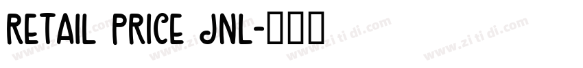 Retail Price JNL字体转换